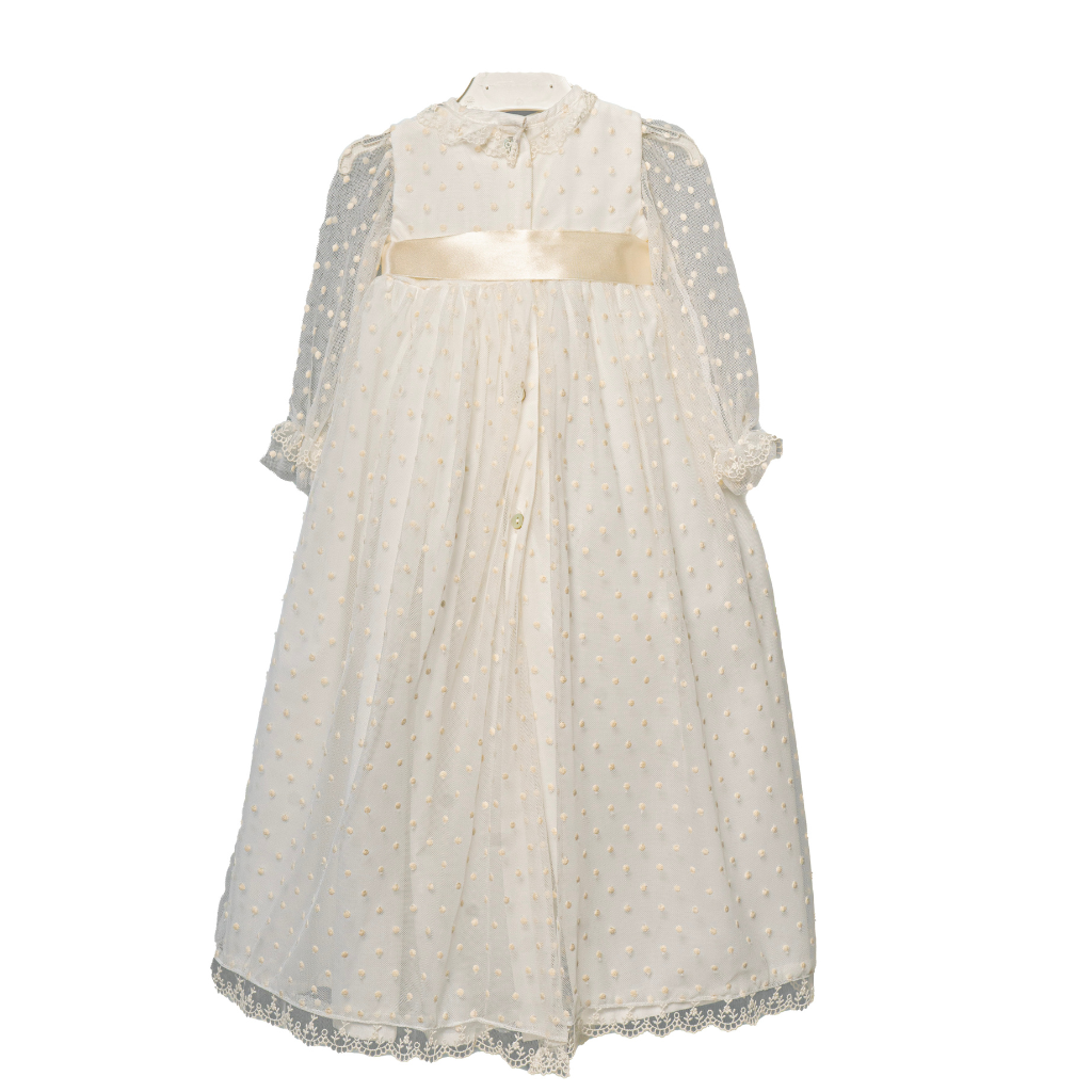 Christening Gown with Bonnet (6Mths-12Mths) – biancabluenewyork